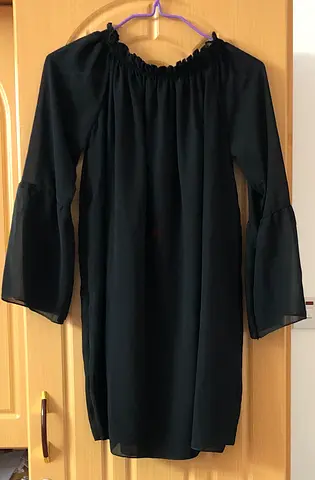 Elegant Black Off-Shoulder lined Blouse - Perfect for Any Occasion!