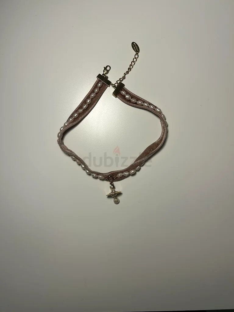 قلادة فيفيان ويستوود ألكسا أورب لوجو بيرل - وردي/ذهبي - أصلي63230702174211111