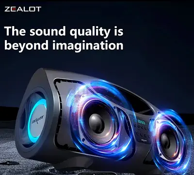 Portable Bluetooth Speaker with Microphone - Perfect for Parties!