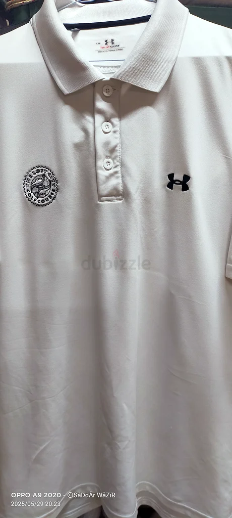 Under armour golf shirt white63241130555522111