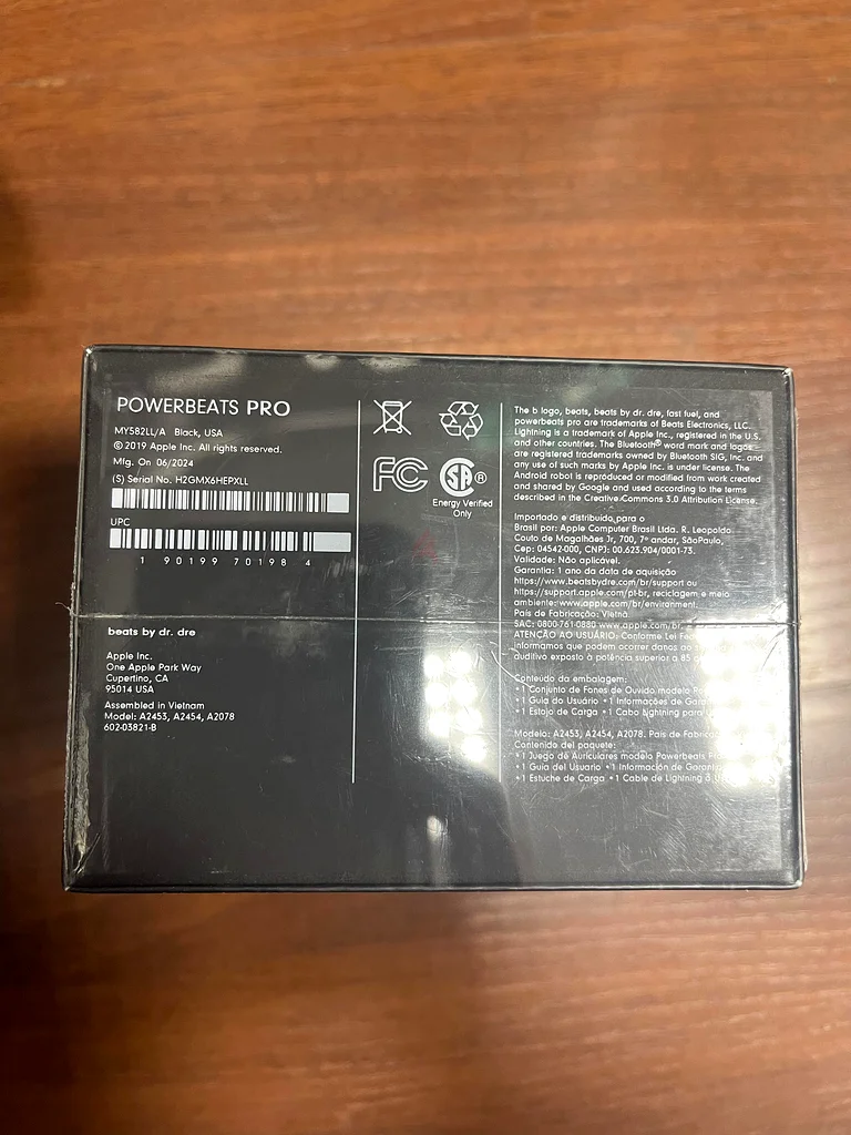 New Beats PowerBeats Pro Wireless Earphone (Sweat  Water Resistant) MY582LL/A Black63221857656833111