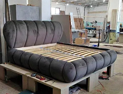 Luxurious Modern Velvet Bed - Perfect for Your Bedroom!