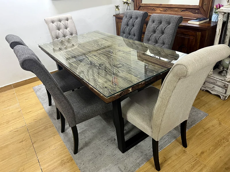 Marina Home Railway Wood Dining Set628638199196181123