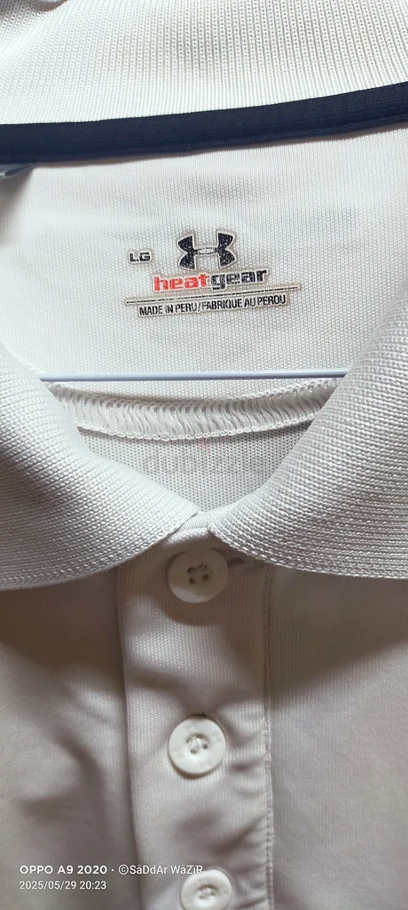 Under armour golf shirt white63241130555522112