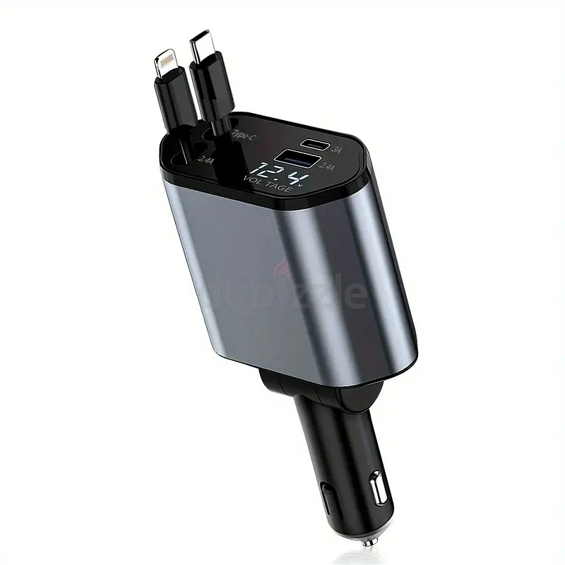 Smart USB Car Charger with Pull out Cables63221852016258113