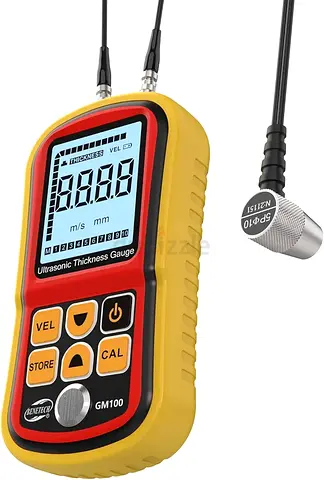 Benetech Industrial Digital Ultrasonic Thickness Gauge, 0.039 to 8.85 Inch Range with Probe