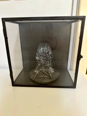 GoT Iron Throne Statue with IKEA BARKHYTTAN Frame Display Case