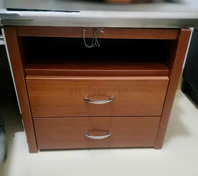 Stylish Wooden Nightstand with Drawers