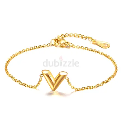 National day sale more discount only today 18K Elegant Gold plated Initial Bracelet for Women