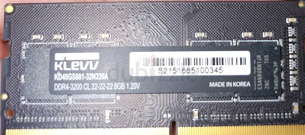 Hynix 8GB DDR4 SODIMM PC4-25600 3200MHz CL22 Non-ECC 260-Pin Laptop and Notebook Memory RA