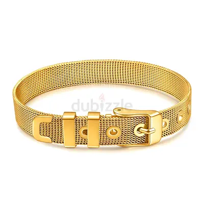 Woow deal flash sale from 150 to 120  Stylish Gold Plated Mesh Bracelet for a Chic Look