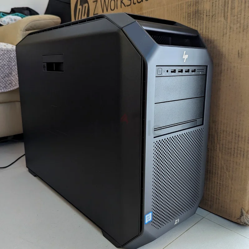 256 جيجابايت رام DDR4، محطة عمل HP Z8 G4، 96 نواة، Platinum 8160، معالجان Xeon من إنتل، بطاقة NVIDIA Quadro K6000، 12 جيجابايت DDR563265598790659112