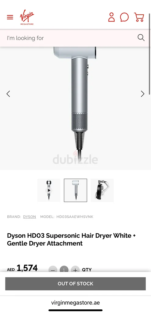 Dyson Supersonic HD03 with the original case63243188735619113
