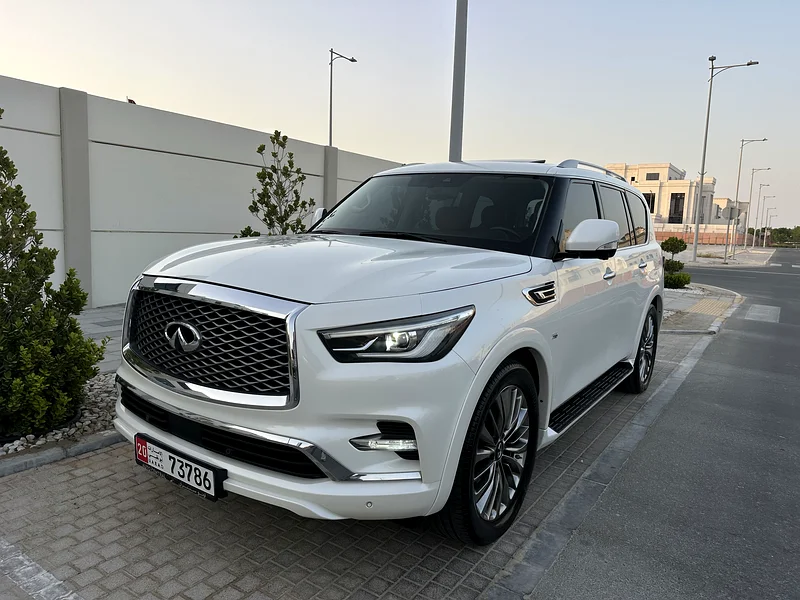 For sale: Infiniti QX80, Gulf specification, agency paint, and in agency condition63223815416322114