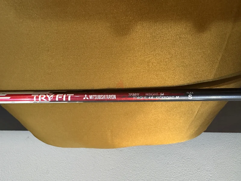 Stiff Tobunda “TriFit” 3 Wood, 15* Loft, RH, Mitsubishi Rayon 54g Graphite Shaft (S Flex) Japanese G63246750246019112
