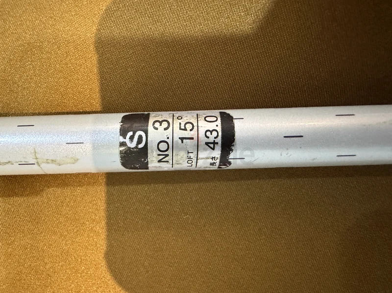 Stiff Tobunda “TriFit” 3 Wood, 15* Loft, RH, Mitsubishi Rayon 54g Graphite Shaft (S Flex) Japanese G63246750246019114