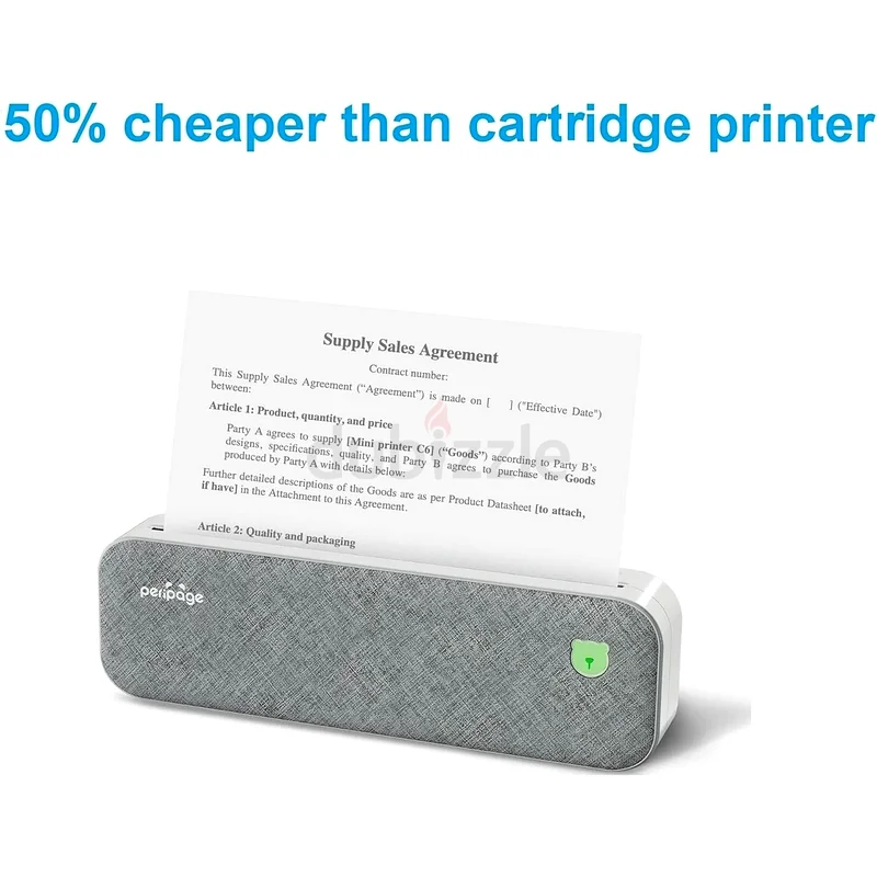 IOOIOO A40 Peripage Portable Inkless Printer.Thermal Paper Sticker Label63259708087427113