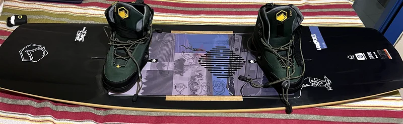 Ride the Waves: High-Performance Wakeboard with Bindings!632416537527061110