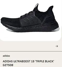 Original Adidas ultraboost triple black G27508 | dubizzle