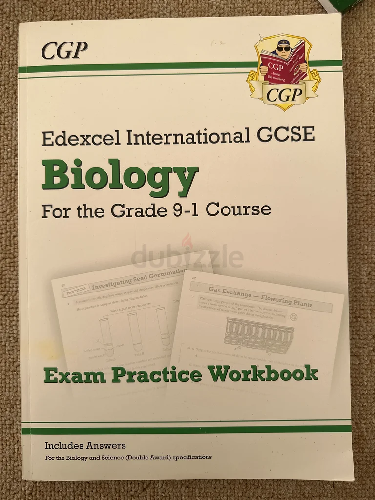 كتاب تدريب امتحان البيولوجيا GCSE - مثالي للصف 9-1!632645859224351113