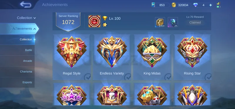Mobile Legends Account for sale!63199630268289111