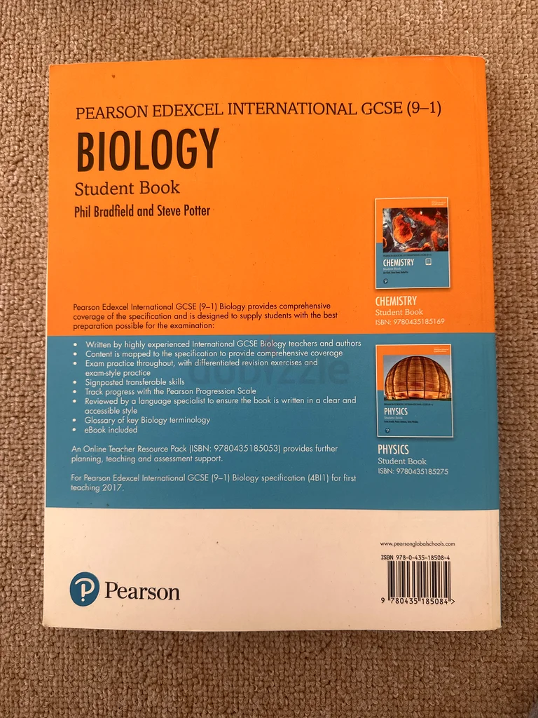 بيارسون إديكسل الدولية في GCSE (9-1) كتاب الطالب في علم الأحياء + كتاب الأوراق السابقة63264586235521111