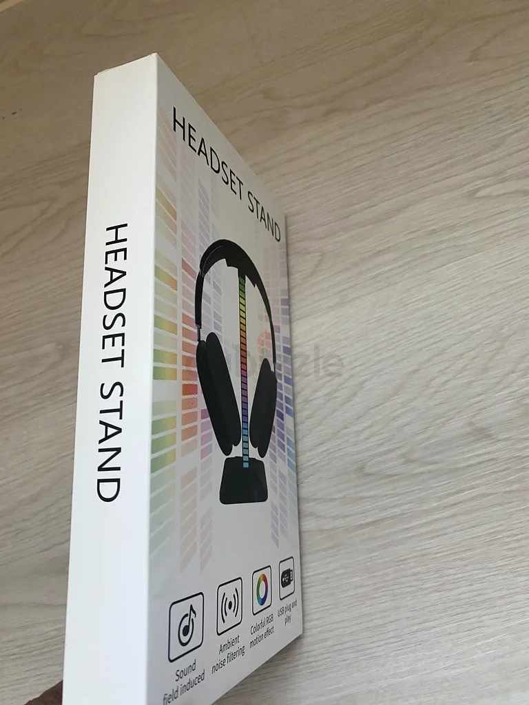 Headset RGB motion effect stand with usb plug - color : White63179380428290113