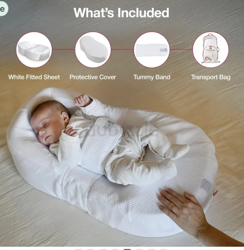 مريح مع Red Castle Cocoonababy، عش النوم المريح بالأبيض.62865809821571111