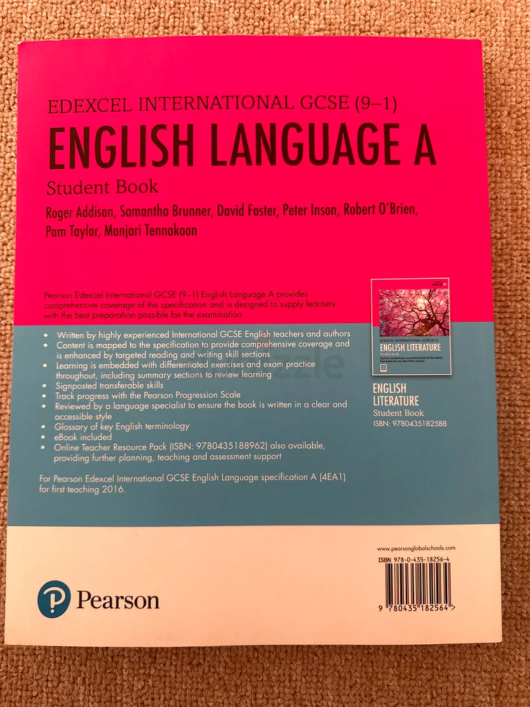 كتاب الطالب إدكسل إنجليزي دولي GCSE اللغة أ63264586269442111