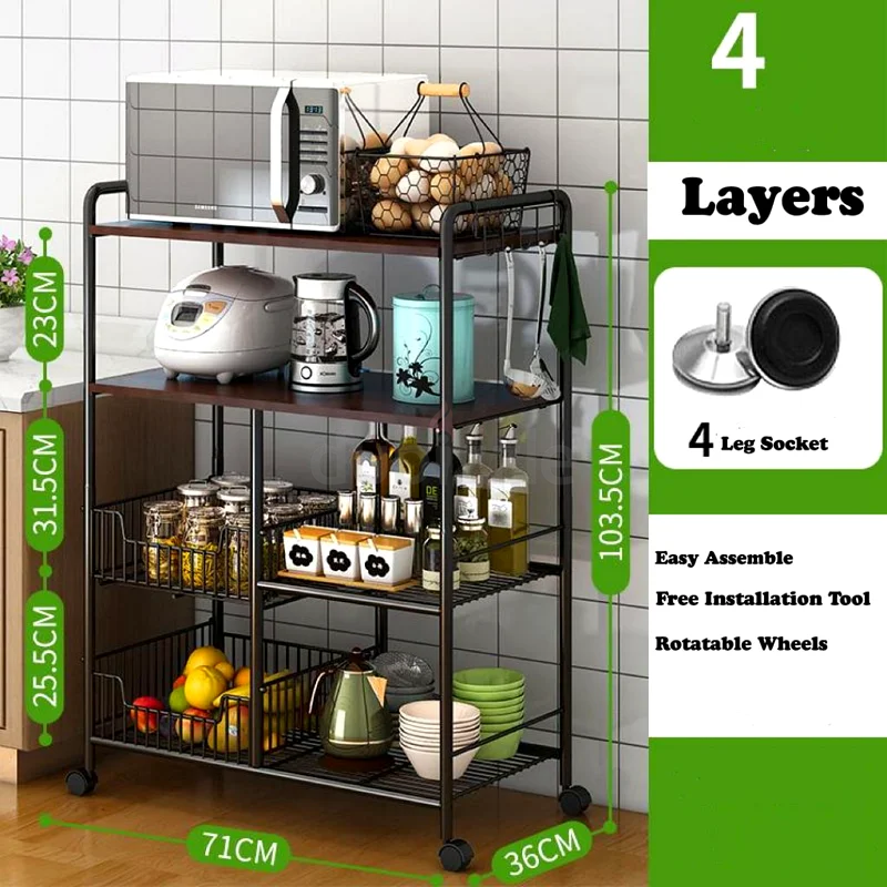 4 LAYER KITCHEN MULTIFUNCTION STORAGE RACK, MULTIFUNCTION ORGANIZER WITH DRAWERS KITCHEN63219338249345111