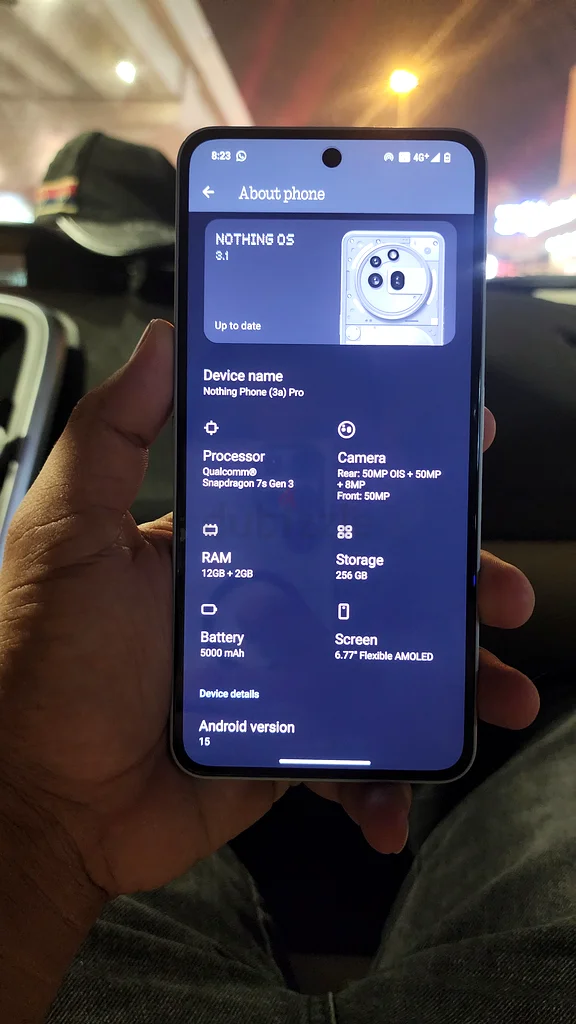 Nothing 3a pro 256gb 1 week use under warranty sale63183247949058113
