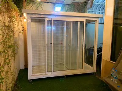 Stylish Outdoor Garden pet cage with Ac