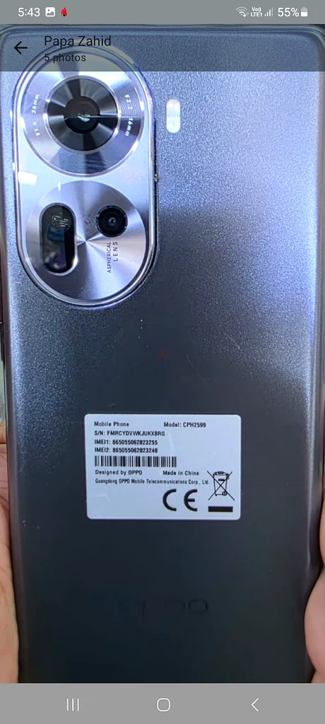 Oppo Reno11 5G63211912565634111