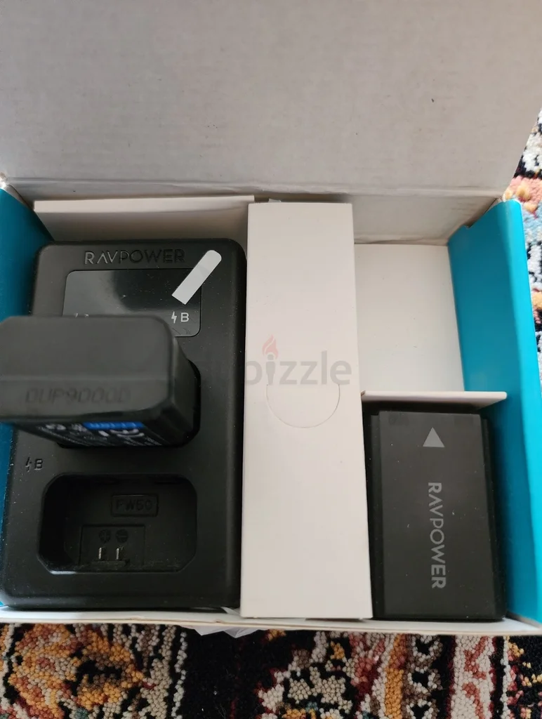 شاحن بطارية كاميرا NP-FW50 من RAVPower، مجموعة مناسبة لجهاز Sony A6000، A6500، A6300، A7، A7II، A7SII، A7S، A7S263172681367939113