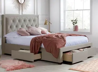 New Customised Queen Stylish and Elegant Storage Bed with Drawers