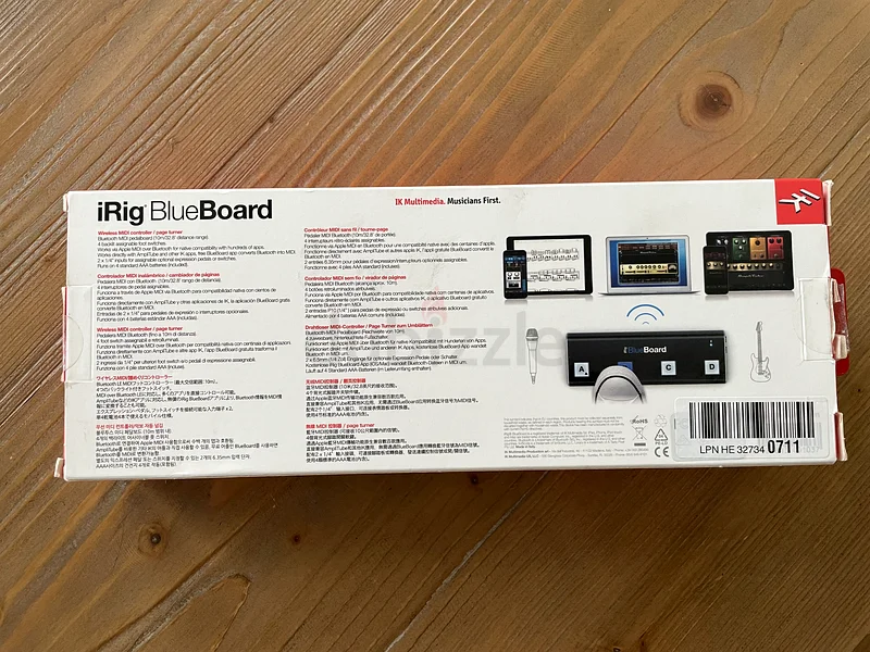 iRig Blueboard - wireless midi controller63199130504833111