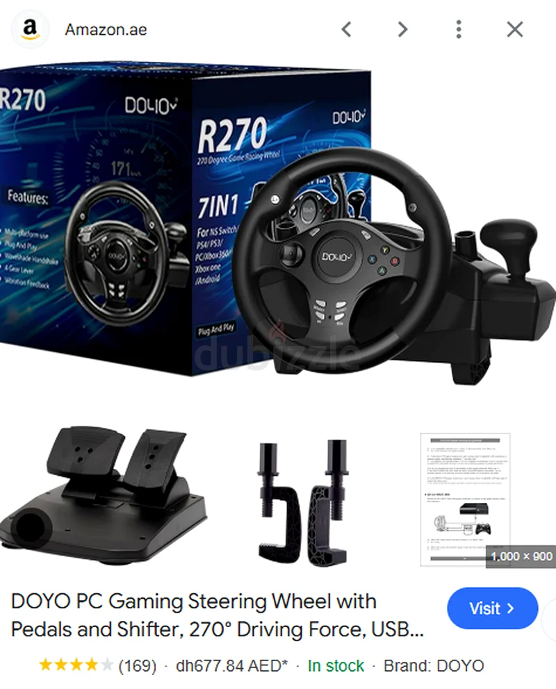 Brand new DOYO R270 racing wheel63229684264962112