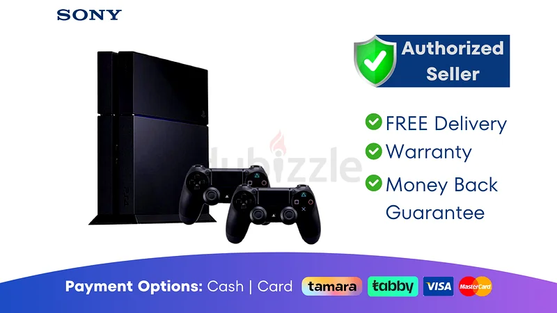 Sony PS4 Fat - 500GB - Black - 2 Controller ● PlayStation | Warranty | FREE Delivery | AJM6594632655993032981120