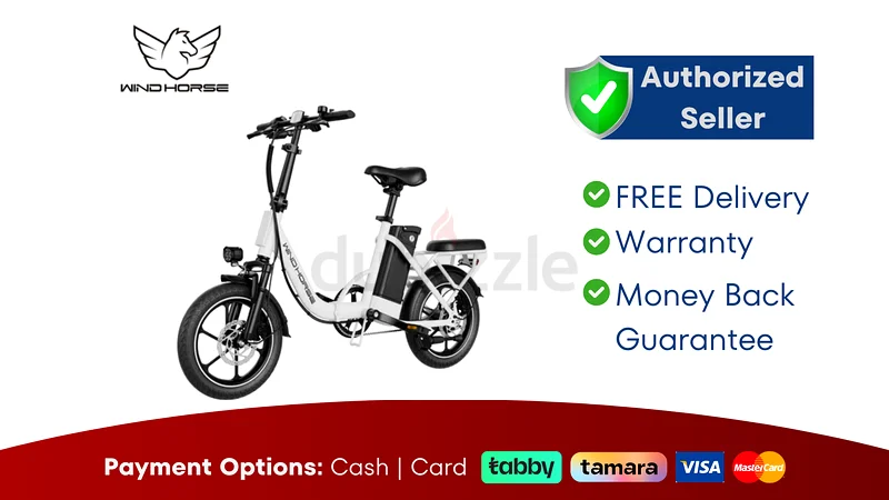 دراجة كهربائية ويند هورس W2 B ● جديدة بالكامل | ضمان سنة واحدة | توصيل مجاني632660846222111128