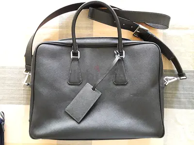 PRADA SAFFIANO LEATHER BRIEFCASE