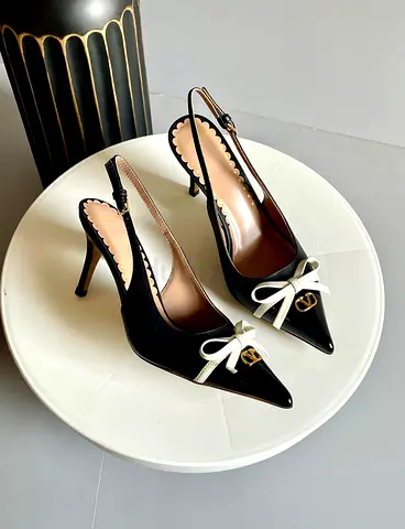 Valentino womens black heels