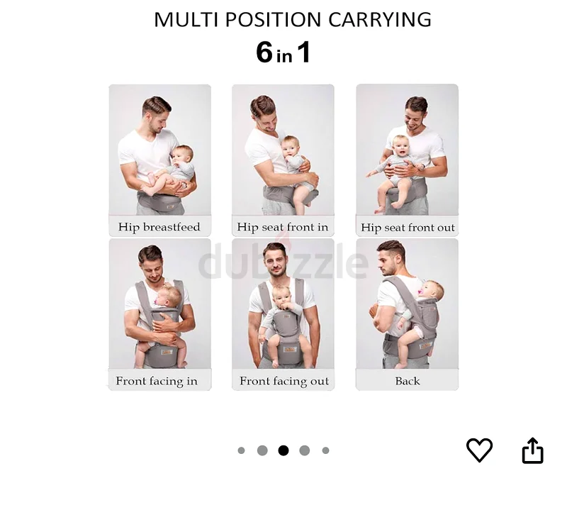 Baby carrier with hip seat63204856912131112