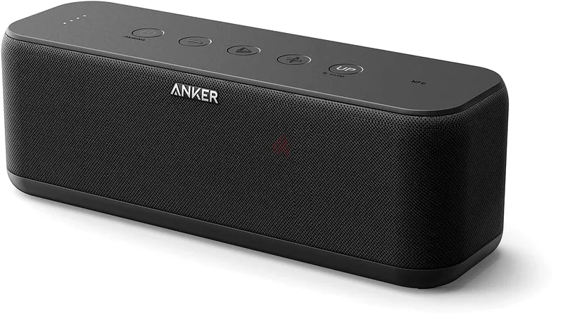 Upgraded, Anker Soundcore Boost Bluetooth Speaker with Well-Balanced Sound, BassUp, 12H Playtime, US632635221390101112