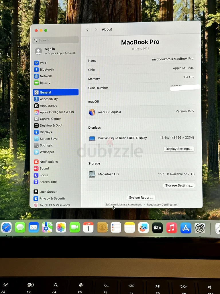 MacBook Pro 16-inch M1 Max 64gb ram 2TBSsd63254995014785114