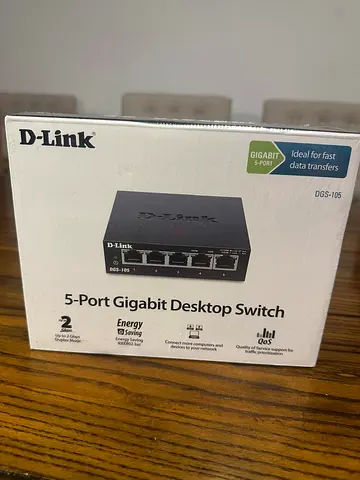 D-Link 5-Port Gigabit Desktop Switch POE Switch - DGS 105
