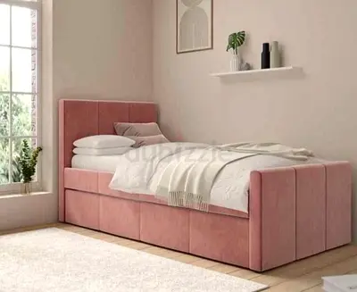 Stylish Pink Bed with Storage – Perfect for Any Bedroom!