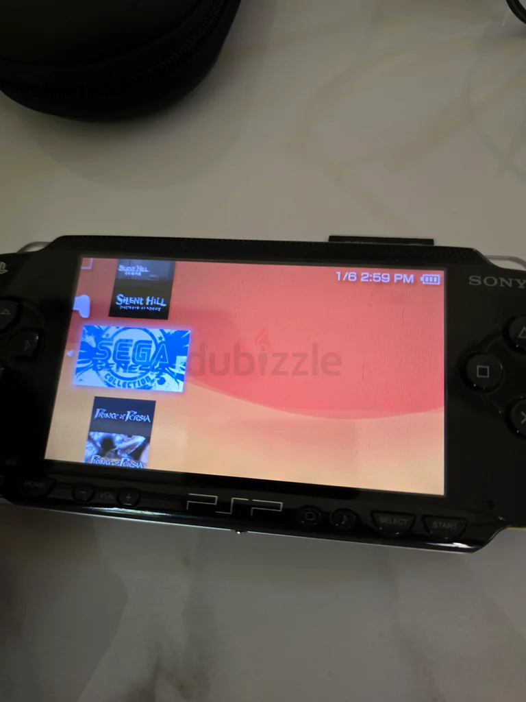 Sony PSP - 1000 (modded) with 70 games and 2 memory cards 64GB and 4GB original with case632307101747211126