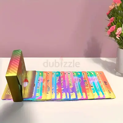 Rainbow Pokémon Card Box – 55 Colorful Trading Cards – Fun Collectible Gift for Kids  Fans