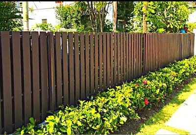 Charming Garden Wooden Fence with Beautiful Greenery!