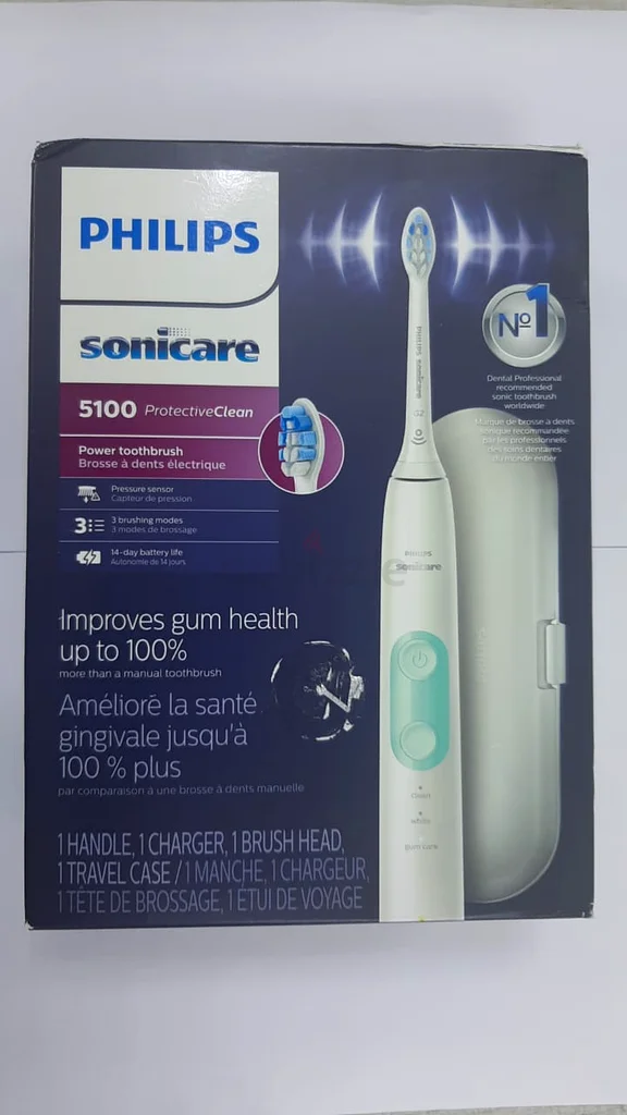 New Philips Toothbrush Sonicare Protectiveclean 5100 HX6857/11 White / Mint63216353879682111